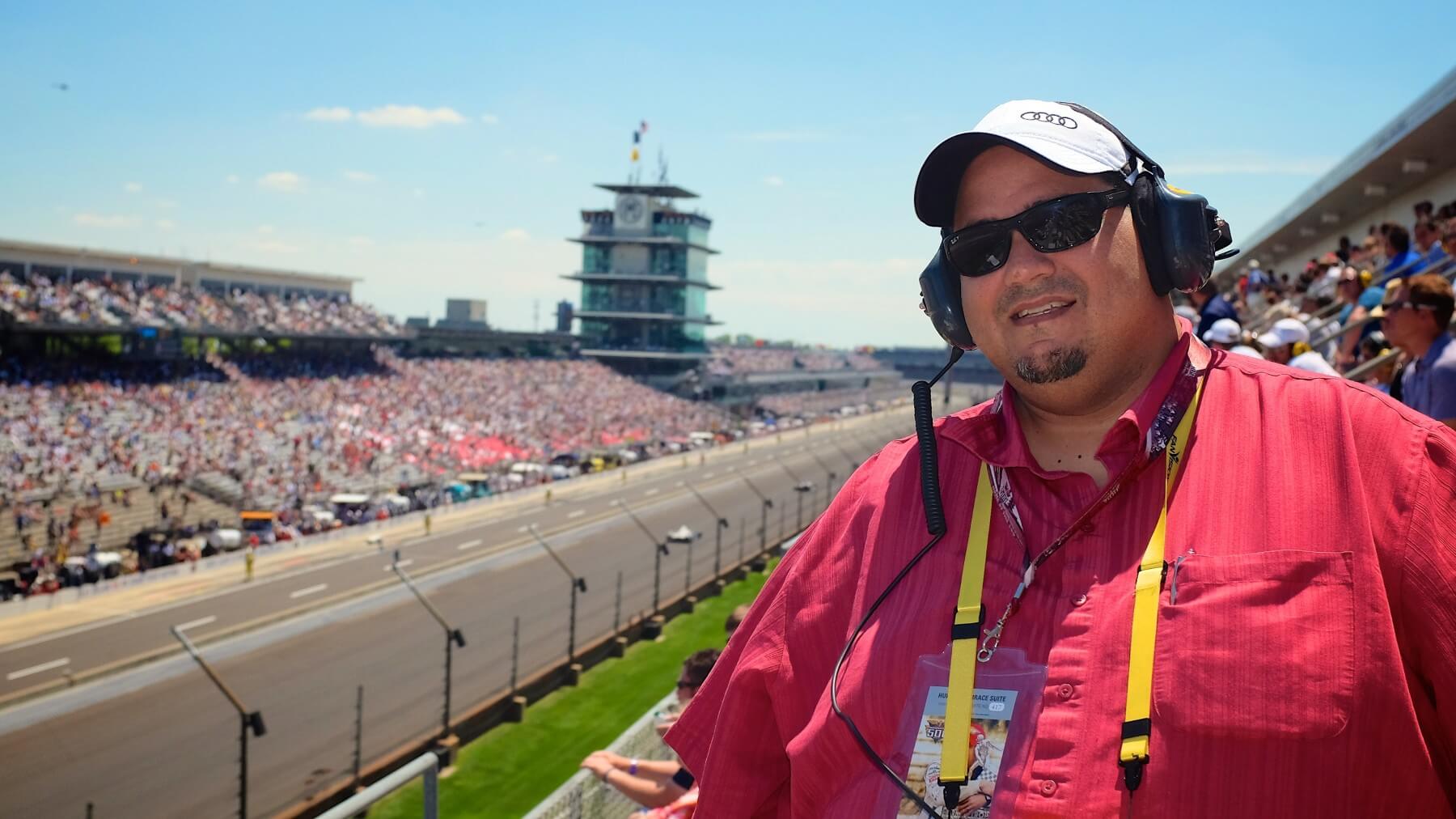 Our incredibly generous friend, Chris Lema, who helped us check off our Indy 500 bucket list item in epic fashion!