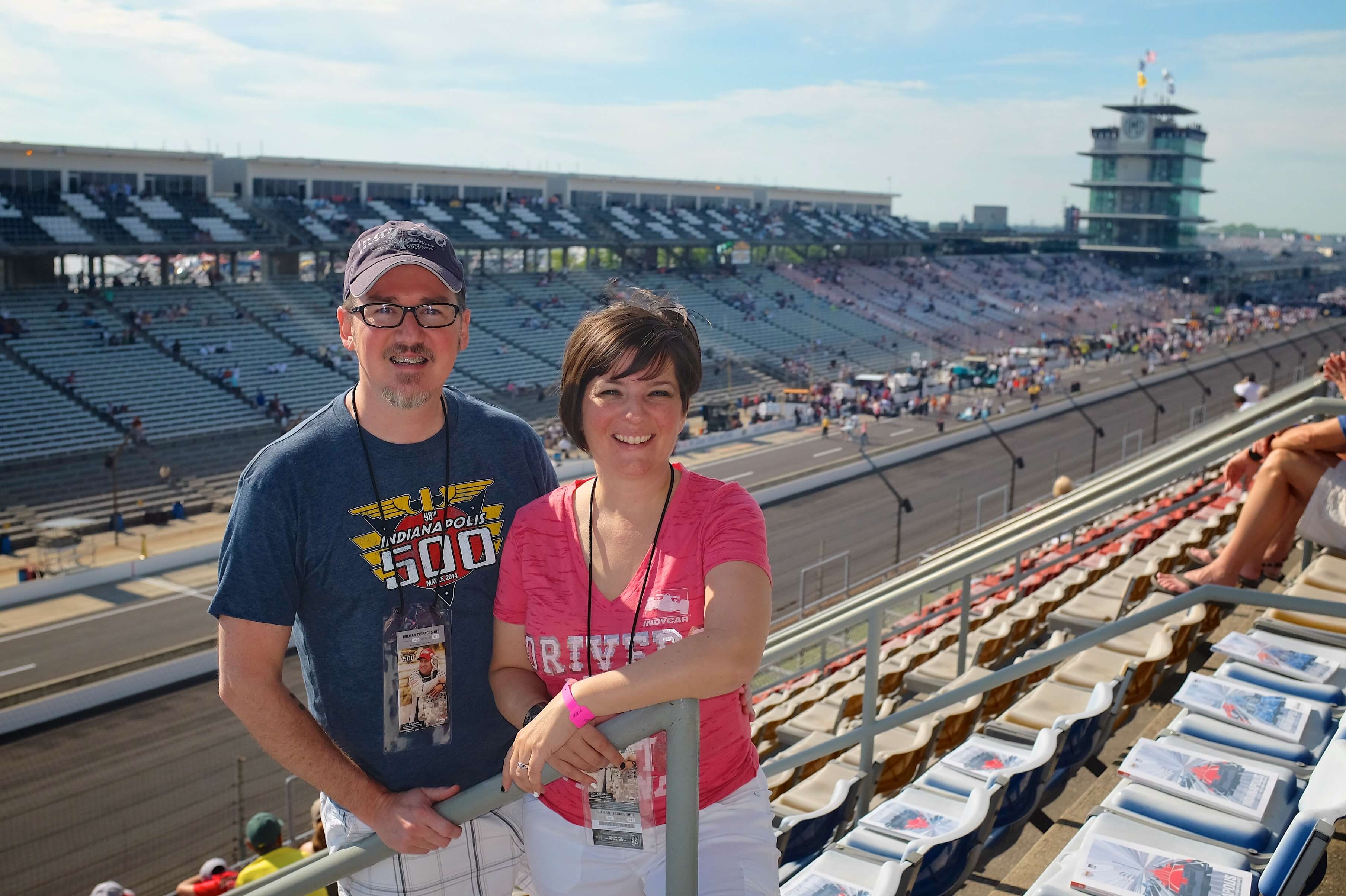Kay and I at the Indy 500